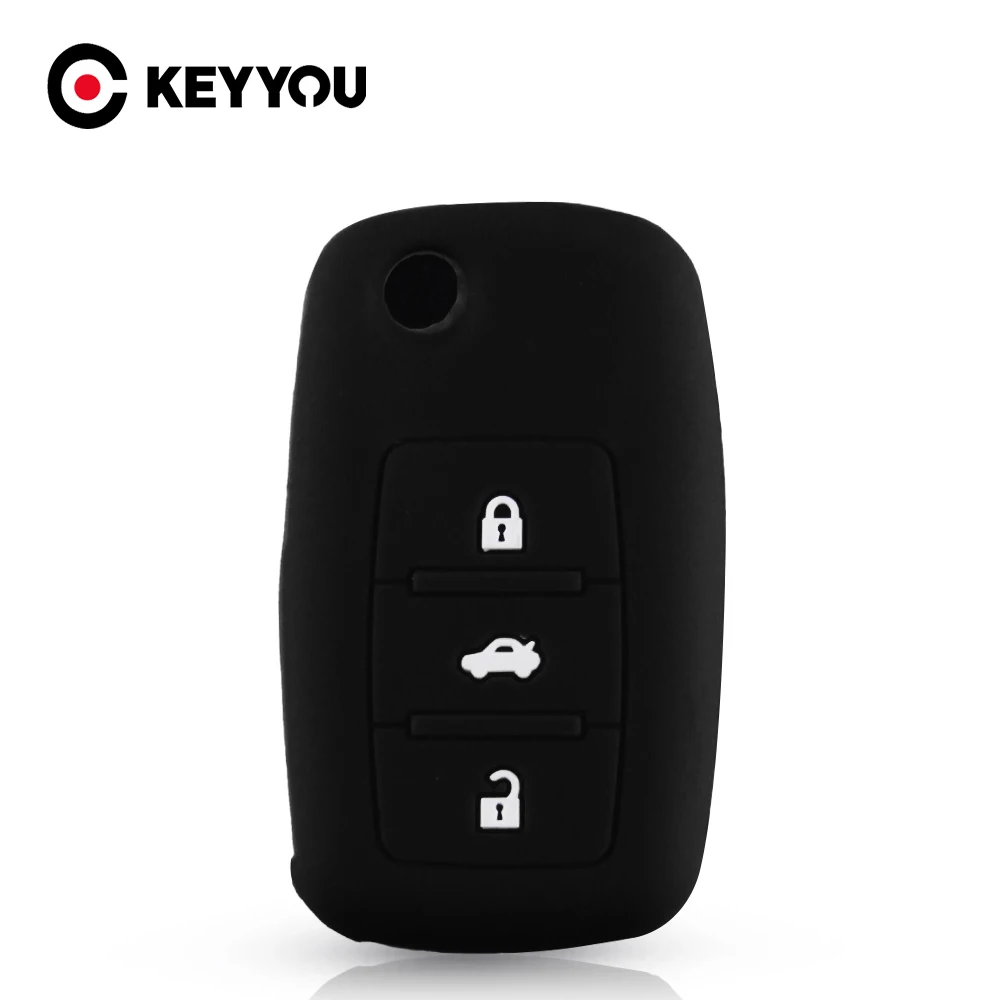 KEYYOU 2/3 кнопки для VW VOLKSWAGEN Jetta Beetle Passat гольф кролик MK4 MK5 R32 силиконовый чехол брелка