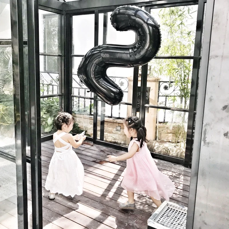 40 дюймовые цветные цифры-шары фольгированные фигурки-шары гелиевые воздушные