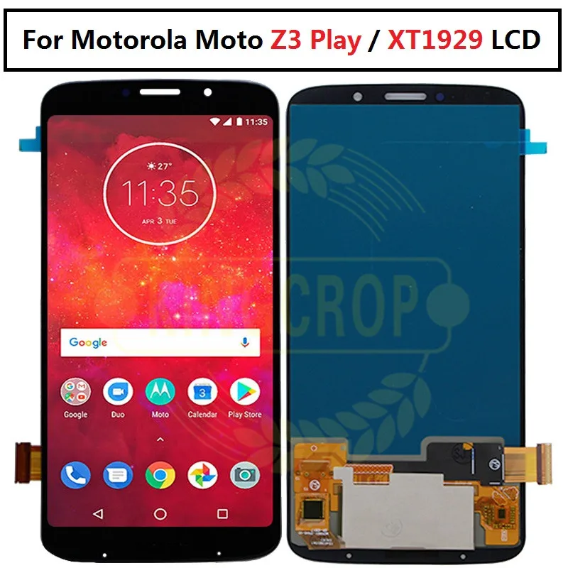 Z3play сенсорный Экран аналогово-цифровой преобразователь для Moto Z3 играть XT1929 XT-1929