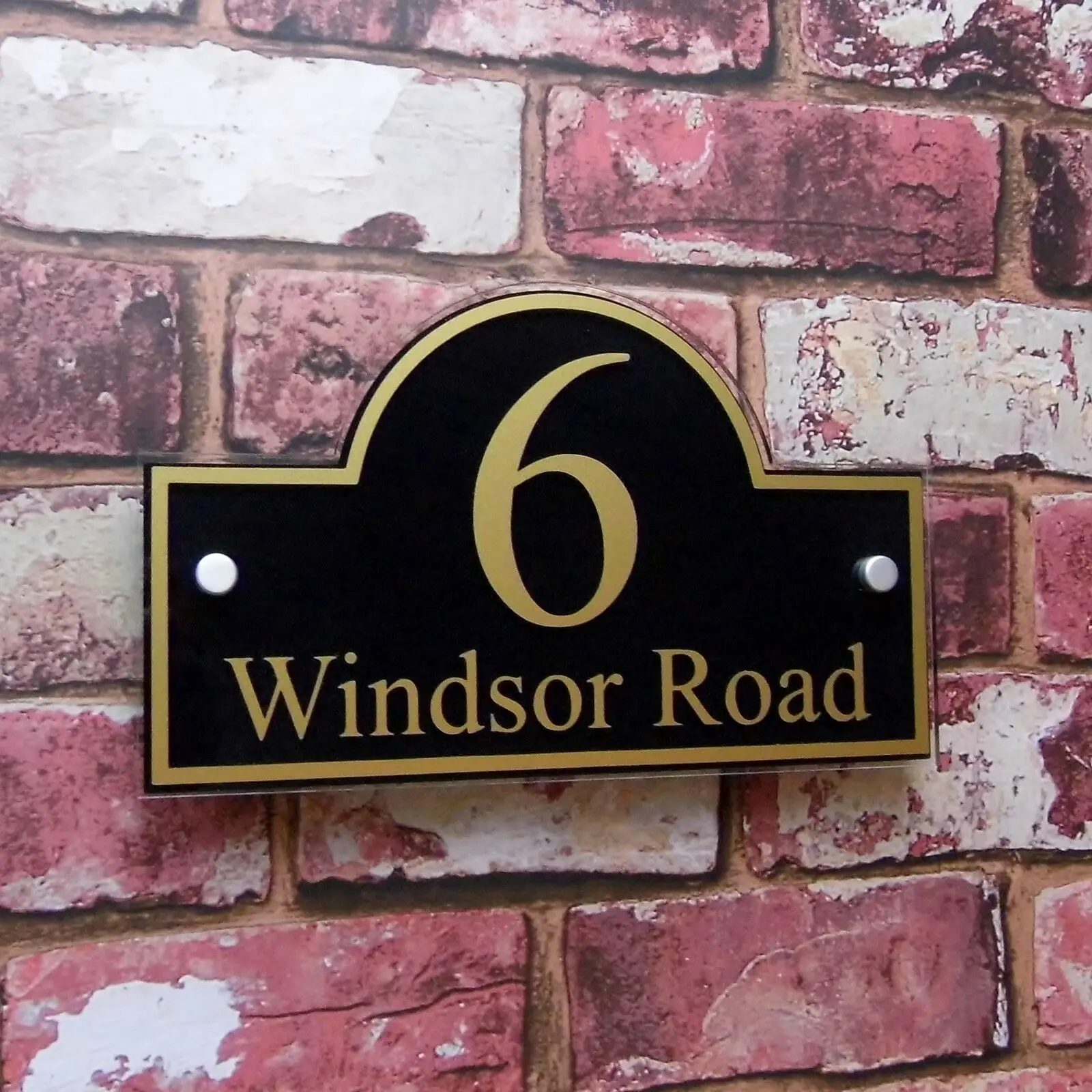 Настройка 250x150 мм знак на дом Имя Адрес табличка номер двери качество стекло