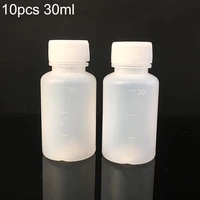10pcs 30ml clear scale refillable sealed chemical bottles liquid vials container