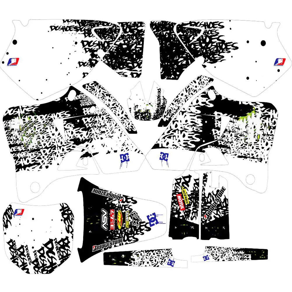 Наклейки для мотокросса с именами по номерам на заказ 3 м наклейки графические