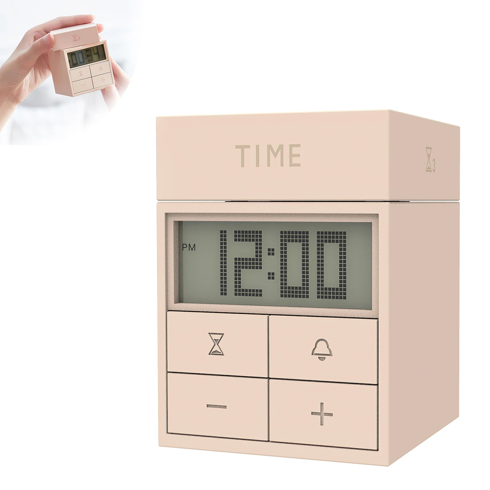 Настольные часы 3-в-1 цифровой таймер для кухни готовки обучения работы с обратным