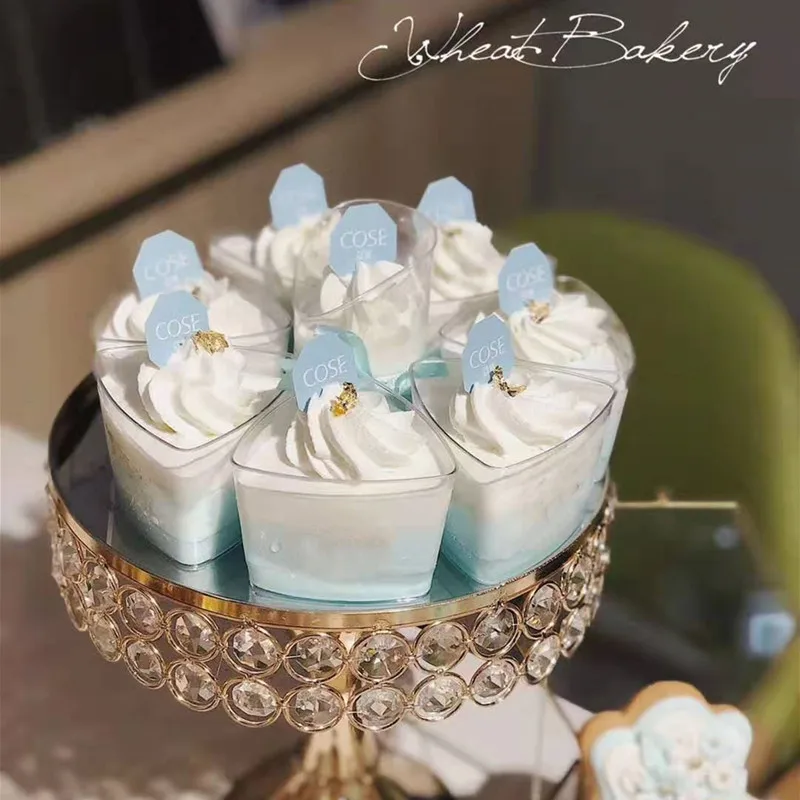 25 штук муссы десертная чашка прозрачная для пудинга торт аксессуары вечерние