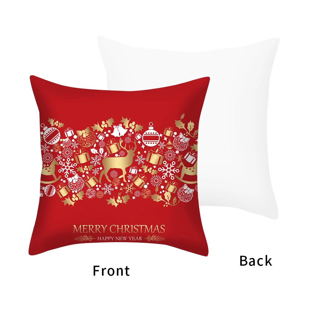 Счастливого Рождества Санта Клауса Рождественский Чехол на подушку автомобиля