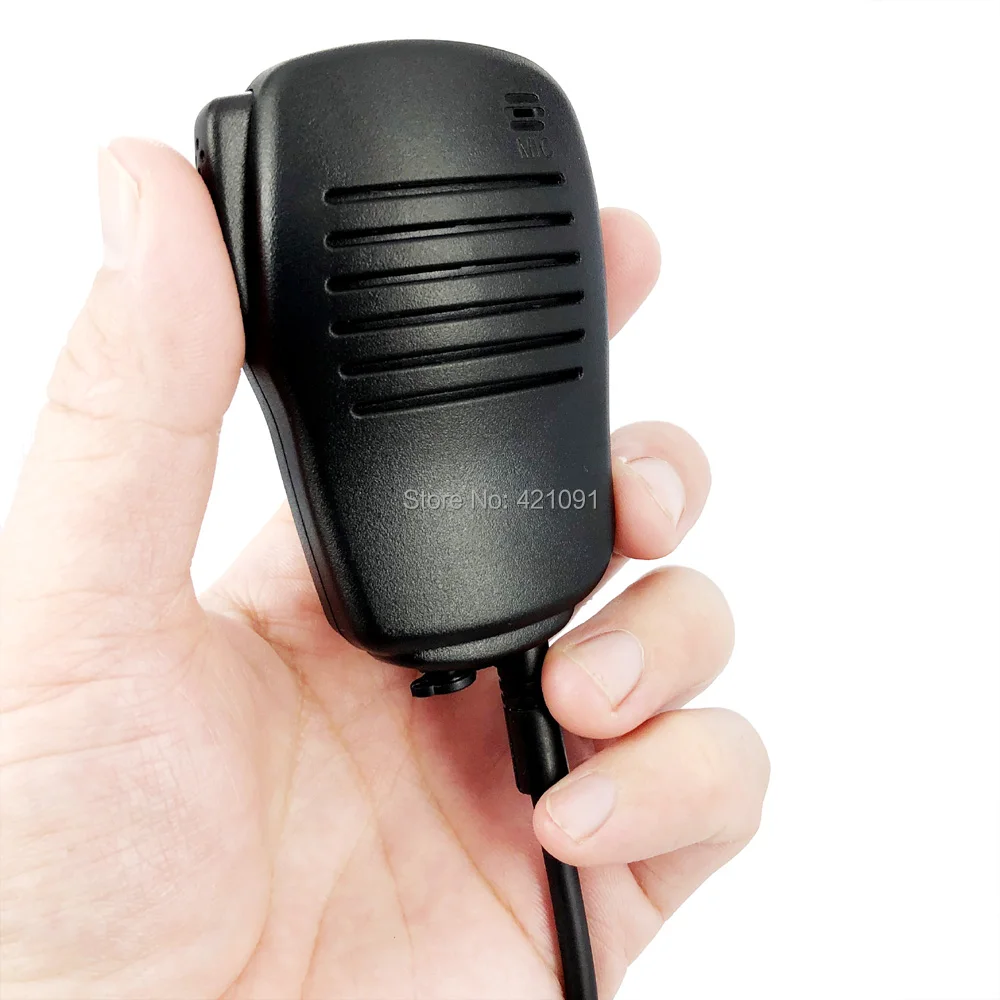 2Pin PTT Speaker Mic Microphone for ICOM IC-V8 IC-V82 IC-F3 SL25 V80 Cobra Vertex VX-200 Walkie Talkie Two Way Radio