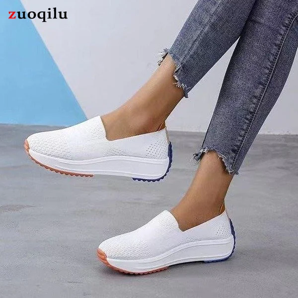 

Fashion Loafers Women Flats Slip on Mesh Shoes Woman Light Sneakers Spring Autumn Femme Basket Flats Shoes