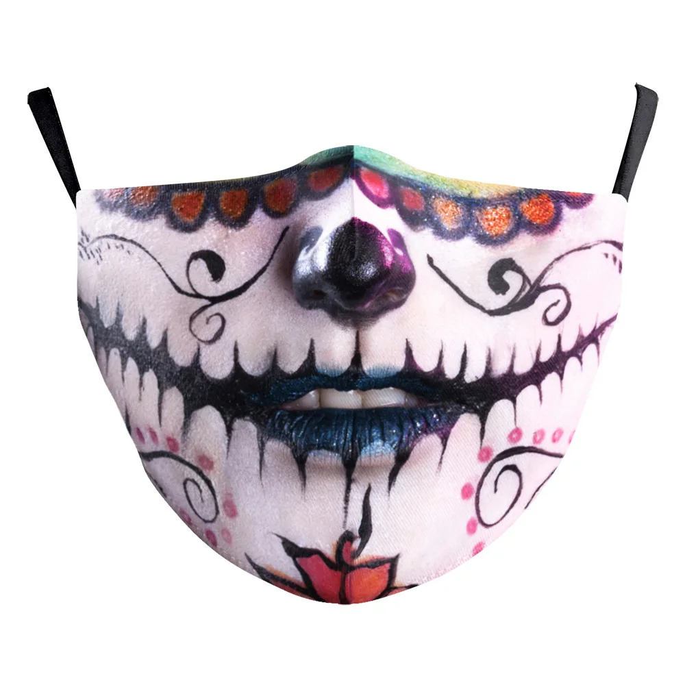 Хэллоуин ужасы Джокер Пришивные маски для рта косплей женские мужские унисекс