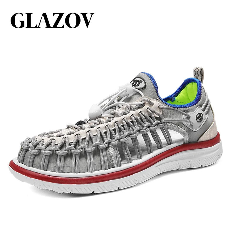 

2020 New Summer Big Size 36-46 Men Sandals Fashion Handmade Weaving Design Breathable Casual Beach Shoes Outdoor Sandals For Men