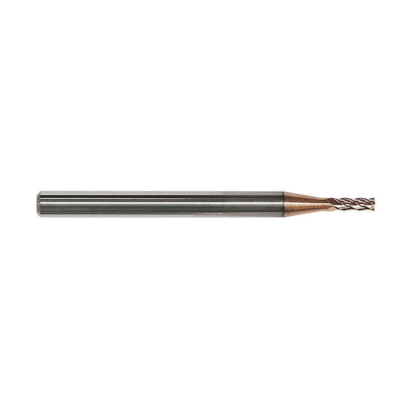 GEEFUN Shank 4 mm D4*50*2f Solid Carbide Micro Flat End Mill Hrc60 Brown Naco Coated Cutter For Steel | Инструменты