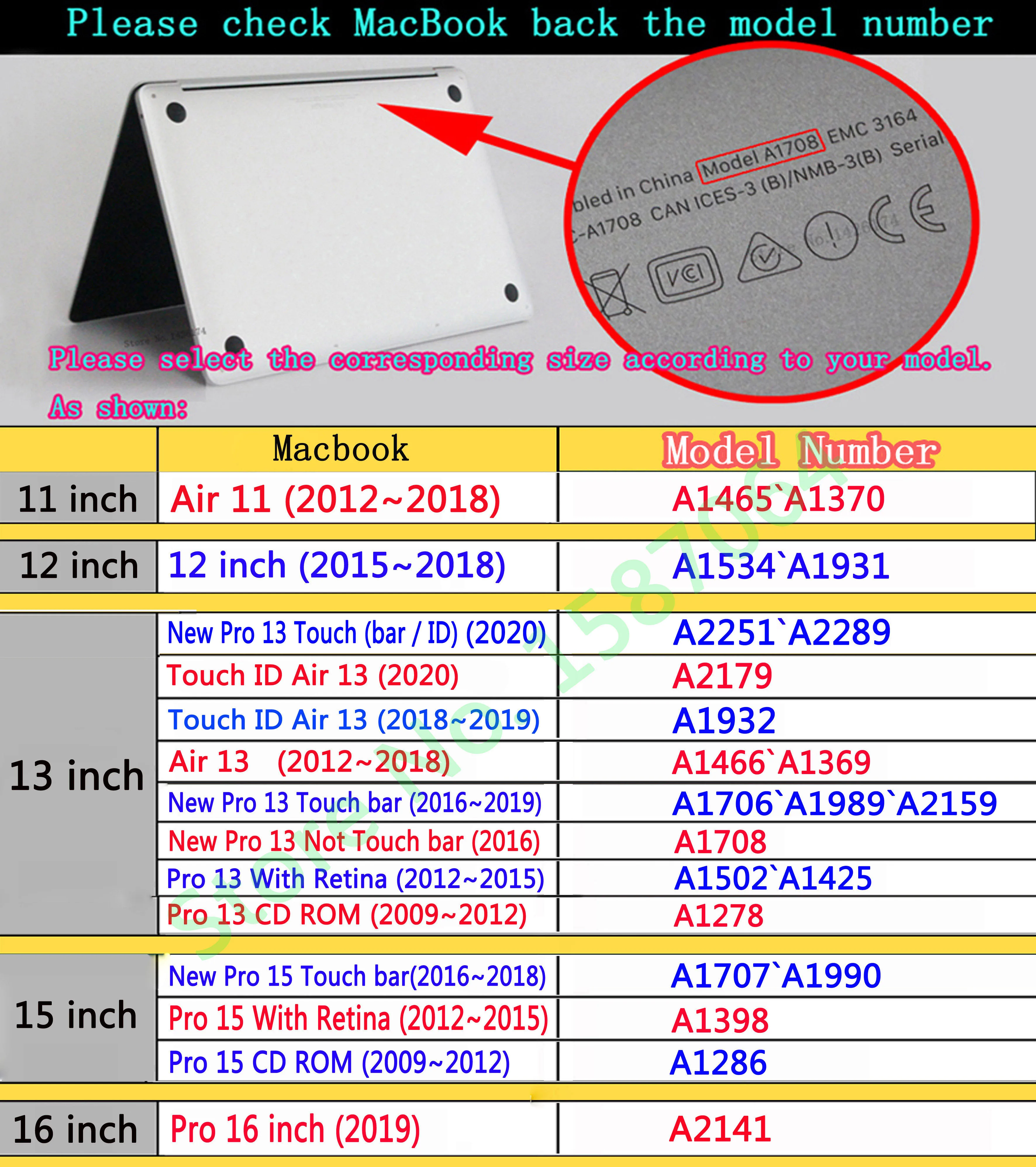 Чехол для ноутбука MacBook Air Pro Retina 11 12 13 15 3 4 16 дюймов с сенсорной панелью ID A2141 новый