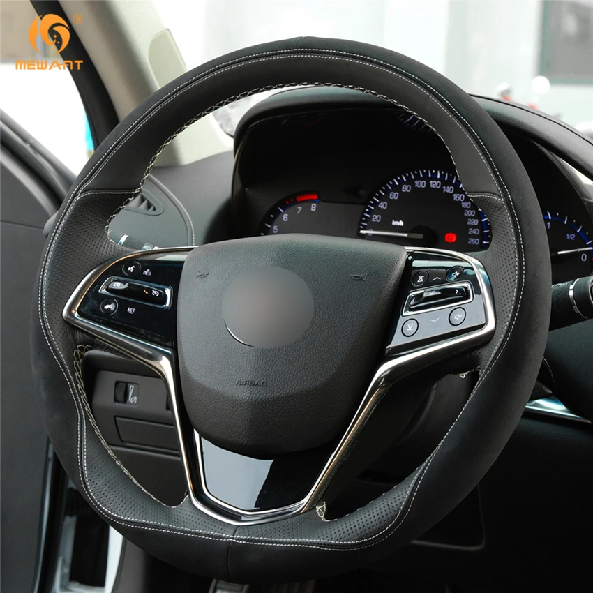 MEWANT черная кожа замша для Cadillac ATS 2013-2015 CTS 2014-2016 аксессуары интерьера детали |