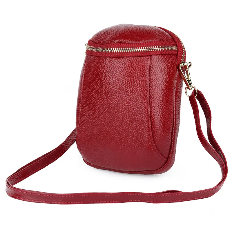 

Real Cowhide Genuine Leather Women's Handbags Shoulder Crossbody Bags Ladies Mini Money Phone Pouches Bolsos Bolsas for Girls