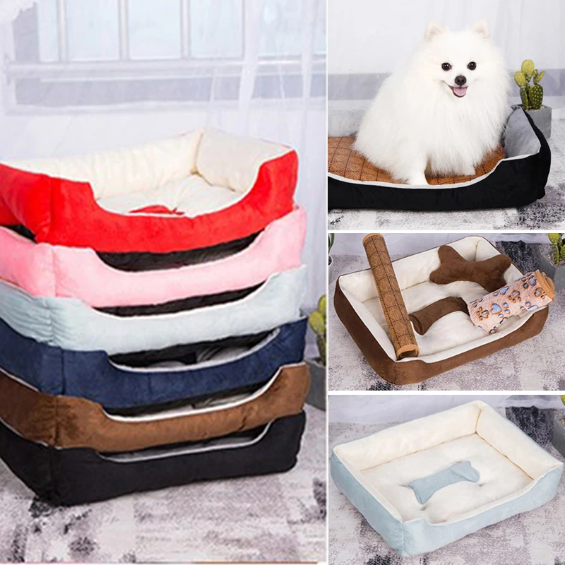 Коврик для собаки одеяло коврик кошки мягкий флис теплая кровать домашних