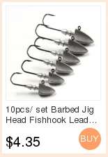 10 шт./компл. колючей Jig Head рыболовный крючок Приманка со свинцовым рыболовный крючок 3,5g 5g 7g 10g 14g 21 г для мягкой червь приманка для карпа на рыбалку крюк