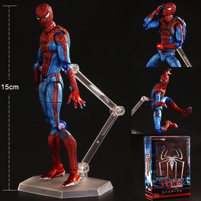 Экшн фигурка из ПВХ мстители Человек паук Удивительный Figma 199 Коллекционная