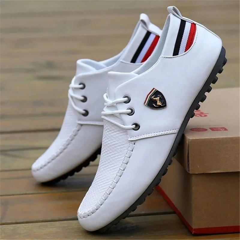 

Men's Shoes Men's Soft-Soled Breathable Non-Slip Driving Shoes Spring And Autumn Men's Peas Shoes British Sports Casual Shoes