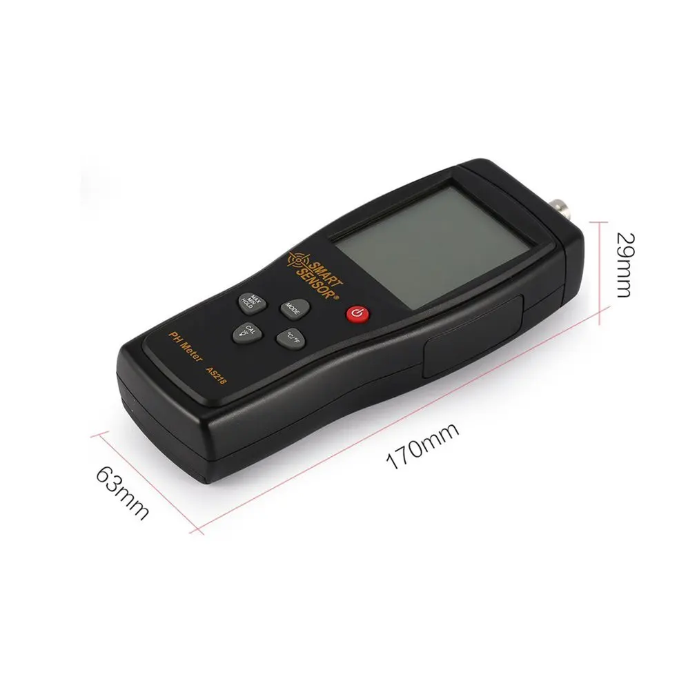 

2019 NEW AS218 Digital PH Meter Range 0.00~14.00pH Soil PH Tester Water PH Acidity Meter LCD Display Liquid PH Meter