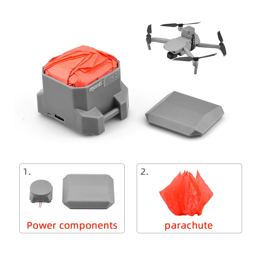 

Parachute Replacement Power Kit+umbrella Cloth For DJI Mavic Air 2/2S Pro Zoom Drone Flight Safety Parachute Accessories