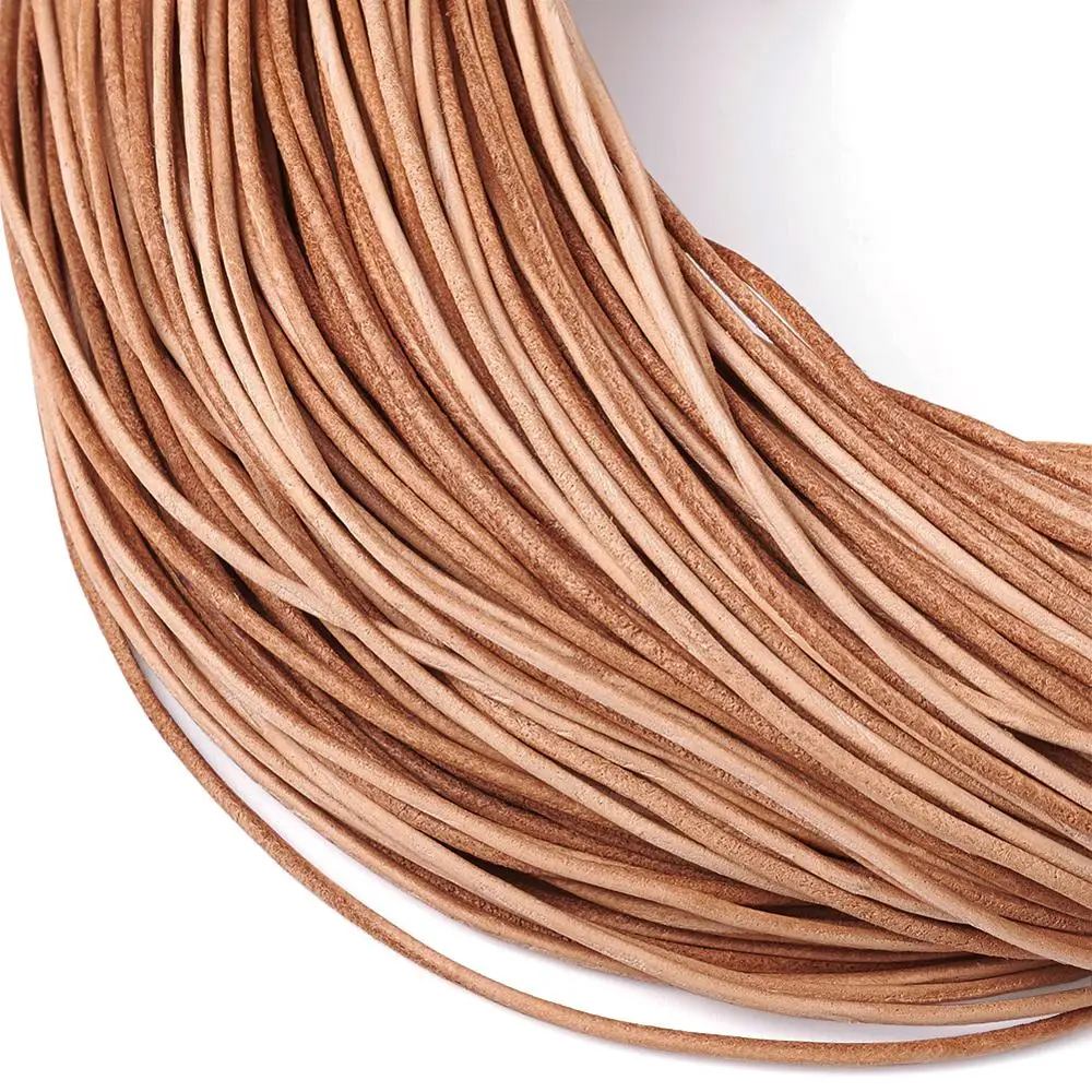 100m/bundle 1.5mm Cowhide Leather Cord for Jewelry Making Peru | Украшения и аксессуары