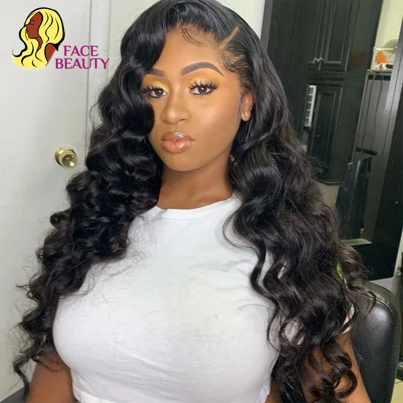 Бразильский свободный волнистый парик 180 Плотность фронта шнурка может быть