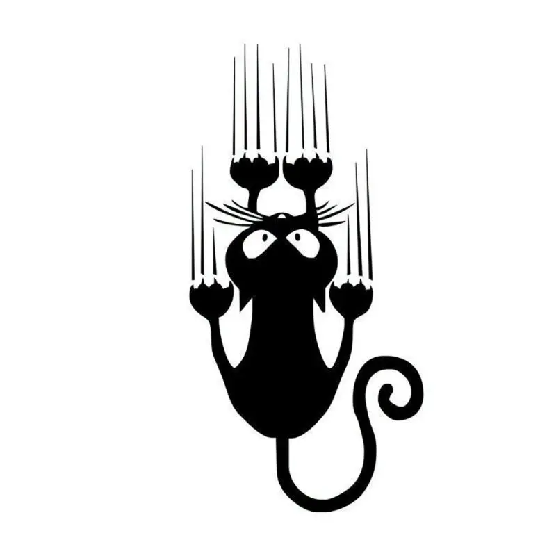 Водонепроницаемый с рисунком кота забавная наклейка для автомобилей животных