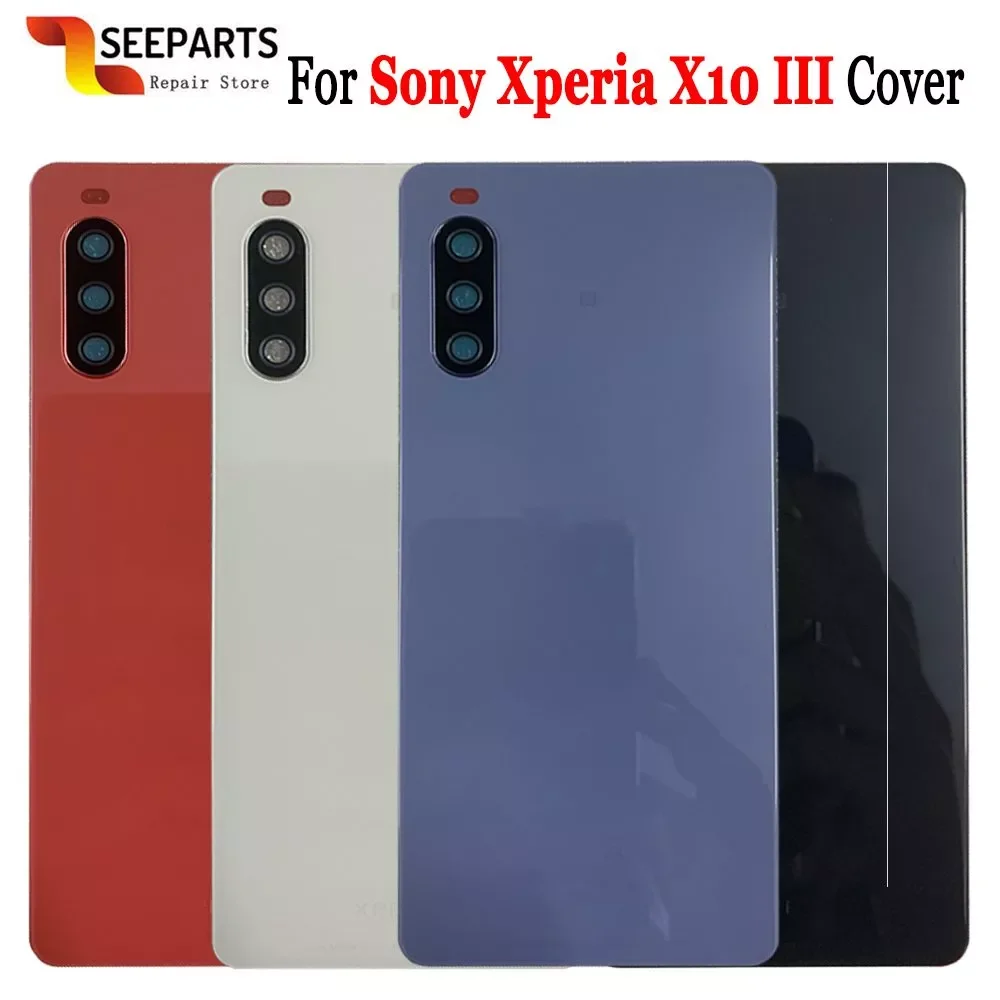 

Оригинальная новая крышка для Sony Xperia X10 III задняя крышка батарейного отсека задняя крышка корпуса с крышкой объектива камеры сменная Крышка ...