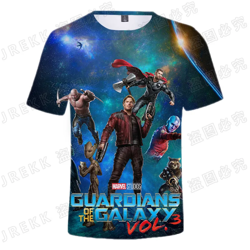 

Guardians of the Galaxy T Shirt Men Women Children 3D Printed Summer Short Sleeve Boy Girl Kids Cool Streetwear Tops Tee
