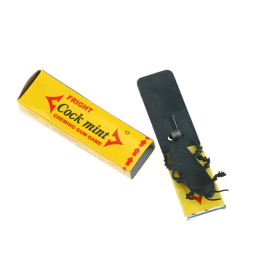 

2PCS Gifts for Boyfriend Novelty Joke Chewing Gum Shocking Toy Prank Trick Gag Cockroach Gum Farce