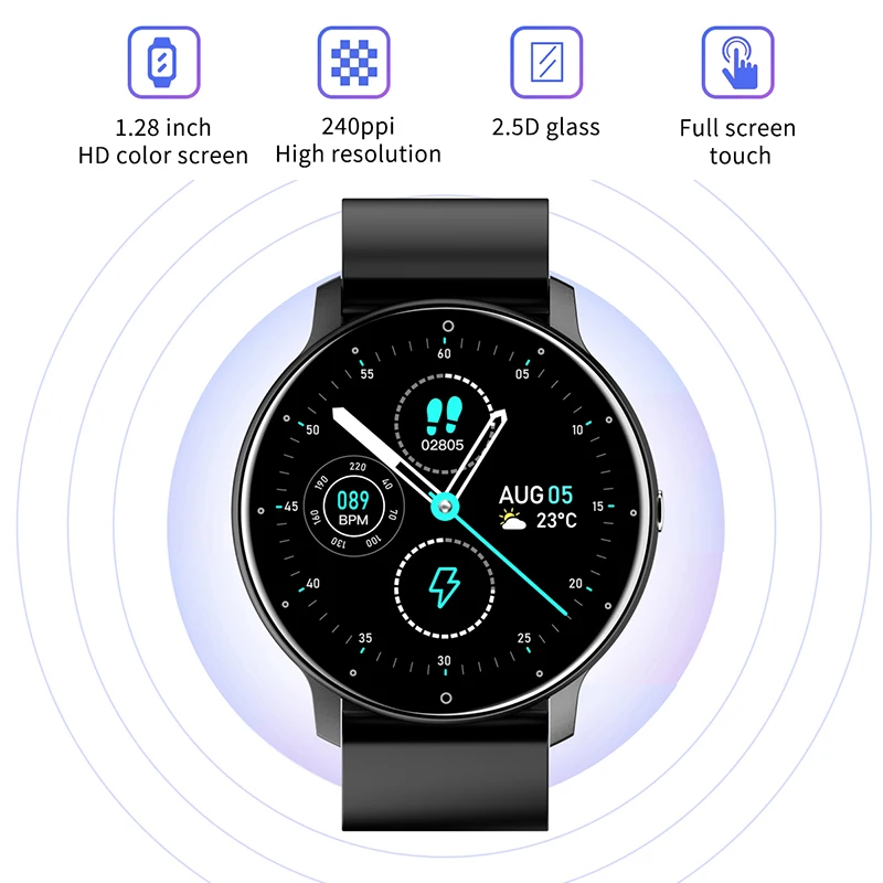 

MISIRUN ZL02 Smart watch men women Waterproof Heart Rate Fitness Tracker sports Smartwatch For Android Apple Xiaomi Huawei