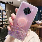 Прозрачный чехол KONSMART роскошный блестящий яркий Star для VIVO V17, мягкий силиконовый чехол-подставка для телефона чехол из ТПУ, задняя крышка для VIVO V17