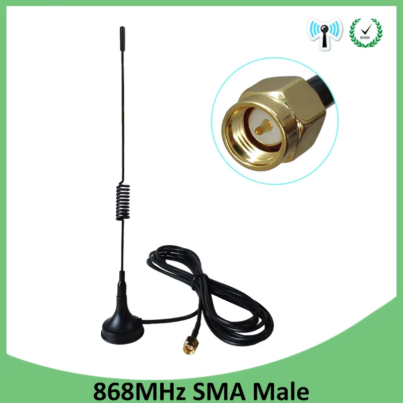 GSM антенна 868 МГц 915 4.5dbi SMA разъем антенны присоски с 3 м удлинитель антенны|Антенны