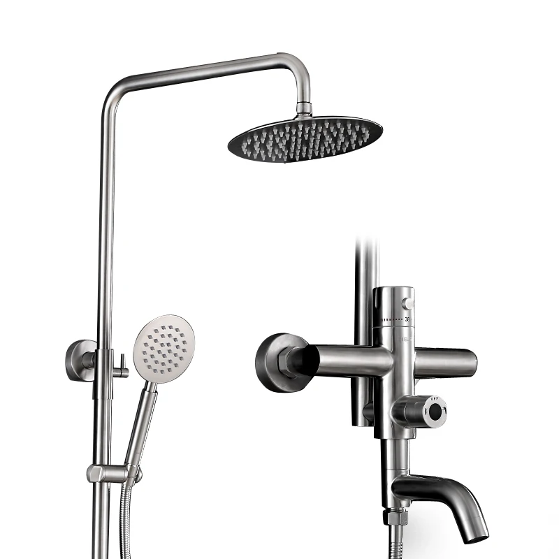 

Three kinds of water outlet methods for factory price constant Thermostatic Shower