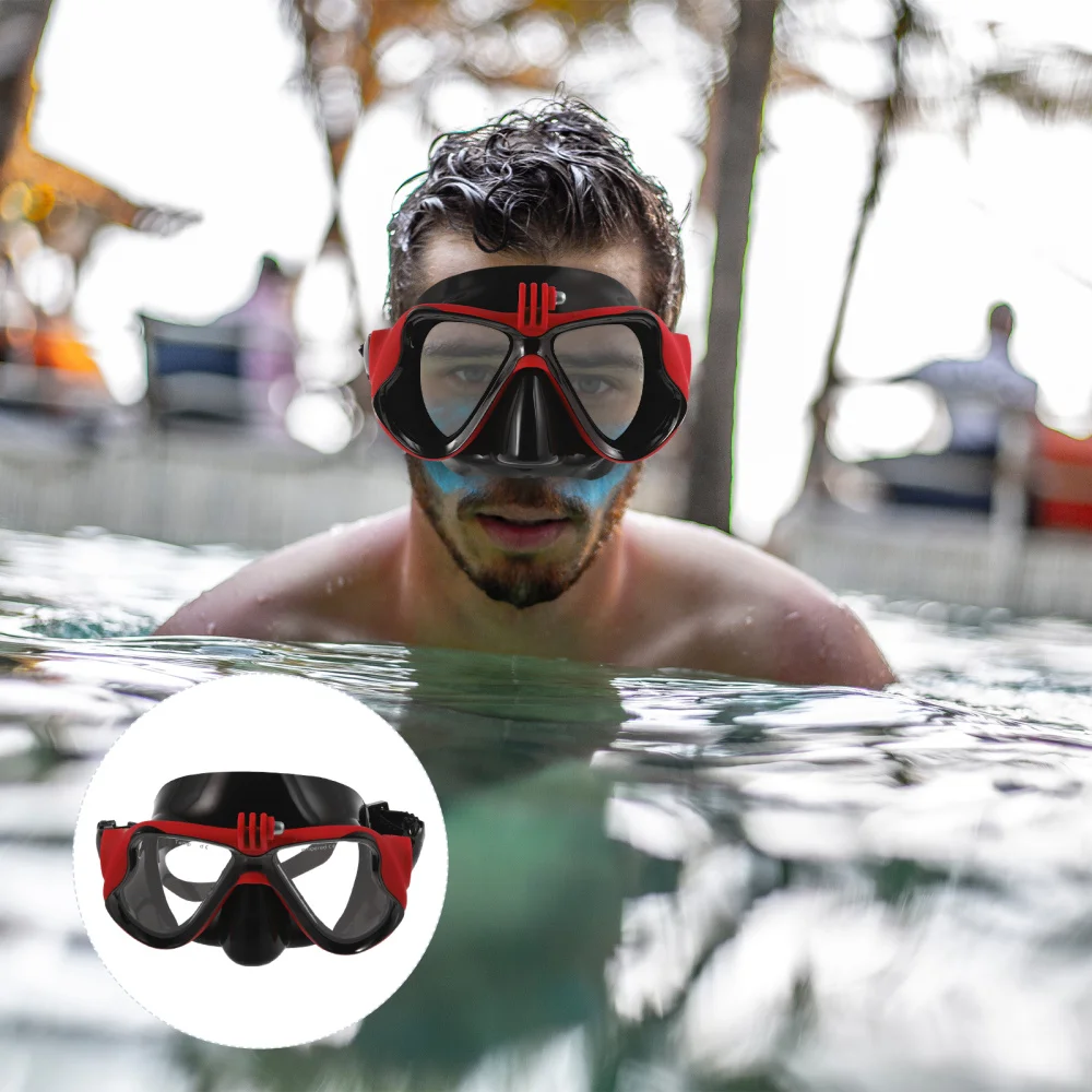 

1Pc Silicone Waterproof Diving Mask Portable Sport Camera Diving Goggles