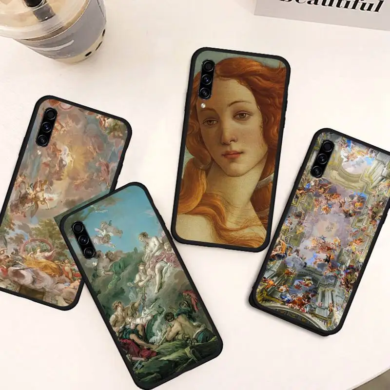 

art painting Birth of Venus self Phone Case For Samsung galaxy S 21 20 10 A 50 21s 51 52 71 72 32 20 20e note 10 plus Ultra 5g