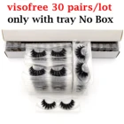 Ресницы Visofree 3D норковые, 30 пар, без коробки, натуральные накладные ресницы, драматические накладные норковые ресницы, макияж, накладные ресницы, шелковые ресницы