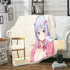 Флисовое одеяло с 3D принтом аниме Eromanga Sense Izumi Sagiri для кровати толстое одеяло покрывало шерпа покрывало для взрослых и детей 05
