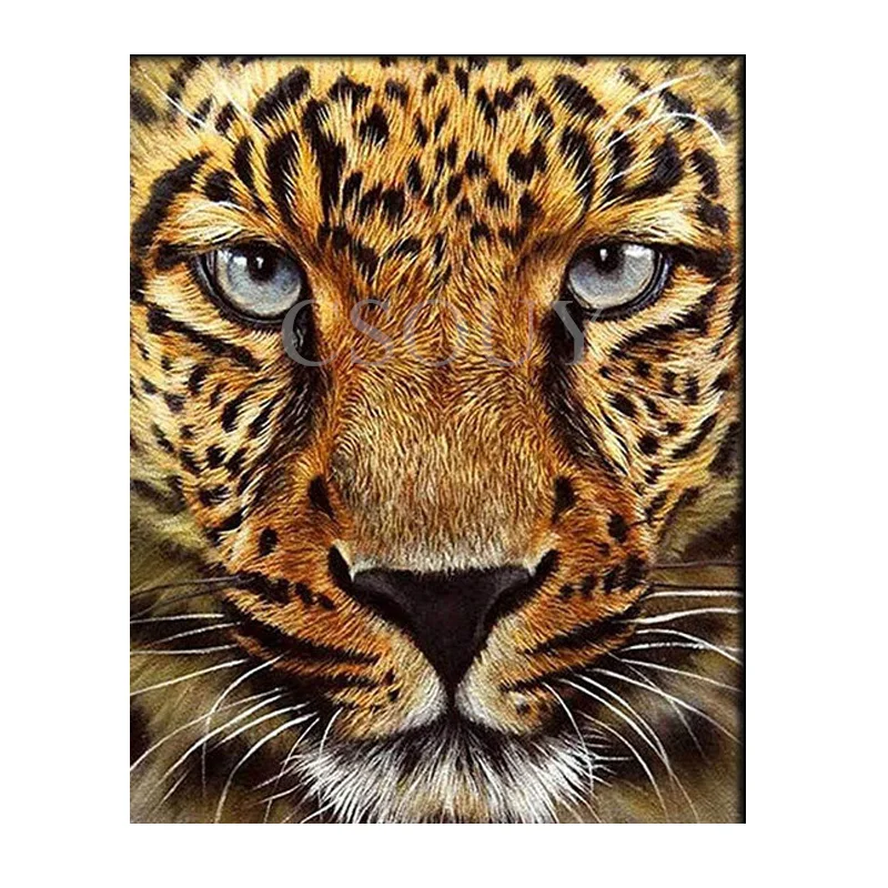 

Diy Diamond Painting Cross Stitch Animals Leopard Full Square Round Diamond Embroidery Home Decor Mosaic Needlework Rhinestones
