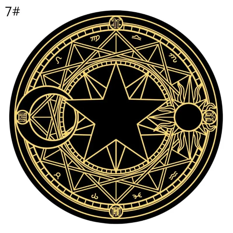 Диаметром 60 см Φ круглая скатерть Таро Солнце Луна гадания для вечевечерние