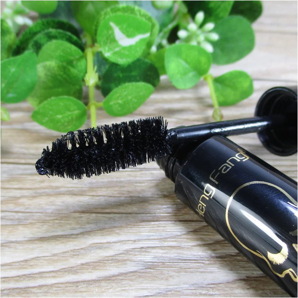 

HengfangThick Black Chiffon Skull Mascara Stretch Curl Waterproof Lasting Makeup Curling Eyelash Extensions Sexy Eyes Extensions