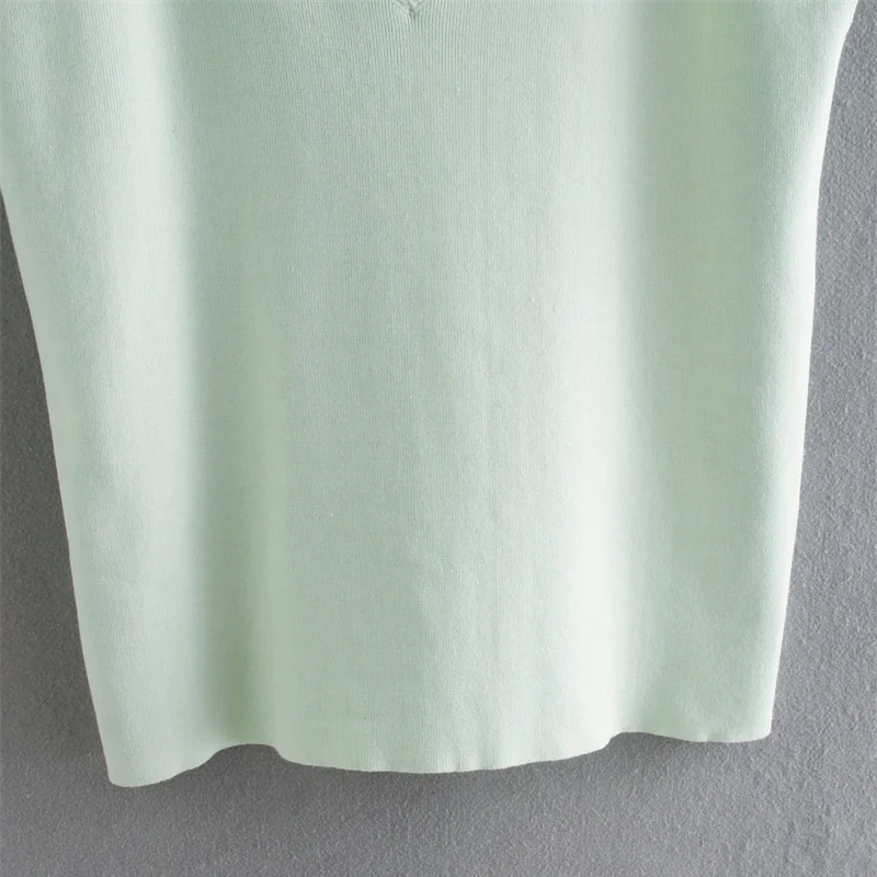 

Ladies 2020 Fashion Loose Knit Vest Sweater Retro Sleeveless Side Ventilation Women Vest Streetwear