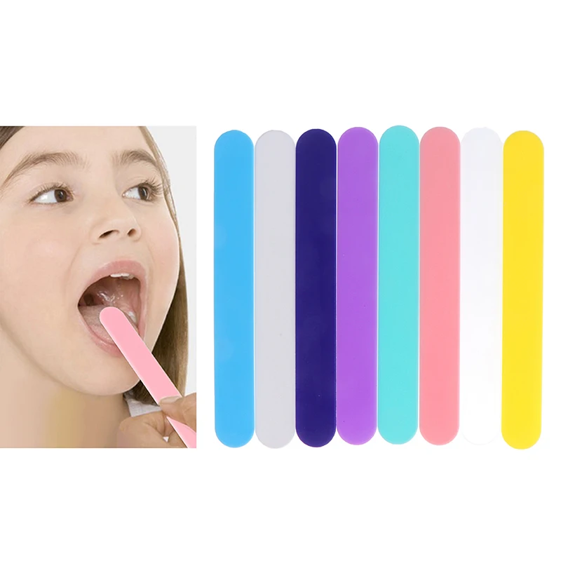 

10Pcs Depressor Spatula Body Wax Plastic Tongue Depressor Medical Disposable Waxing Plastic Tongue Stick