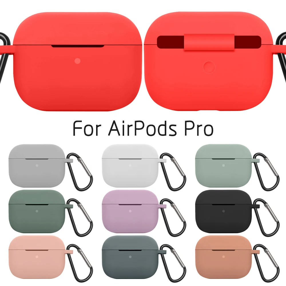 Силиконовый чехол для Apple Airpods Pro беспроводная bluetooth гарнитура защитный 3