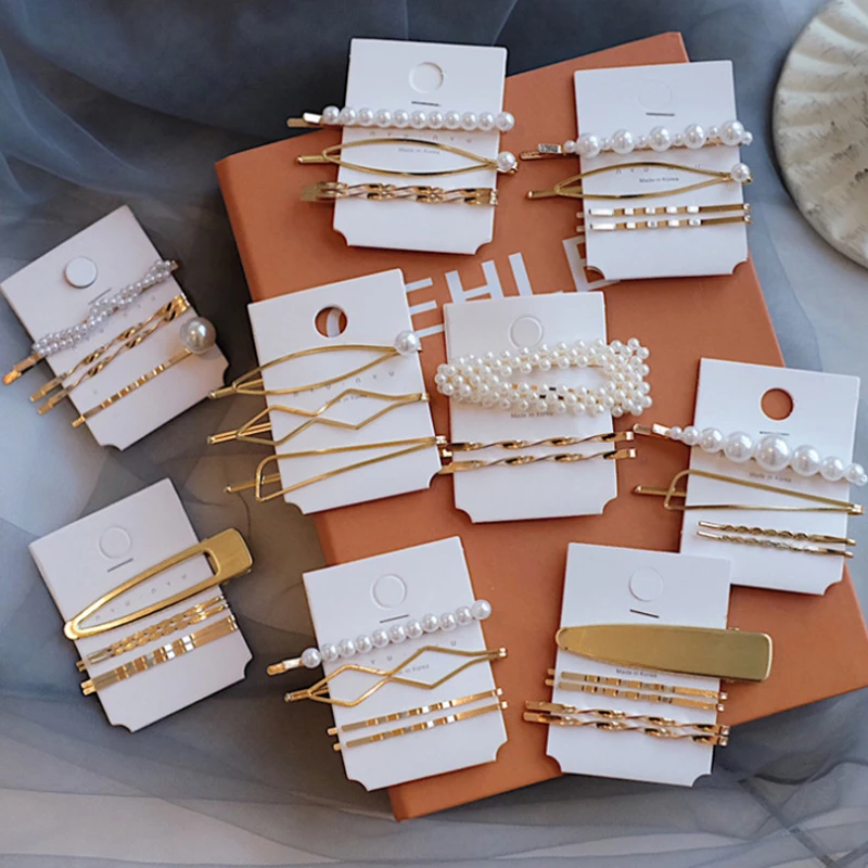 

3/4/5 шт., женские заколки для волос с жемчугом