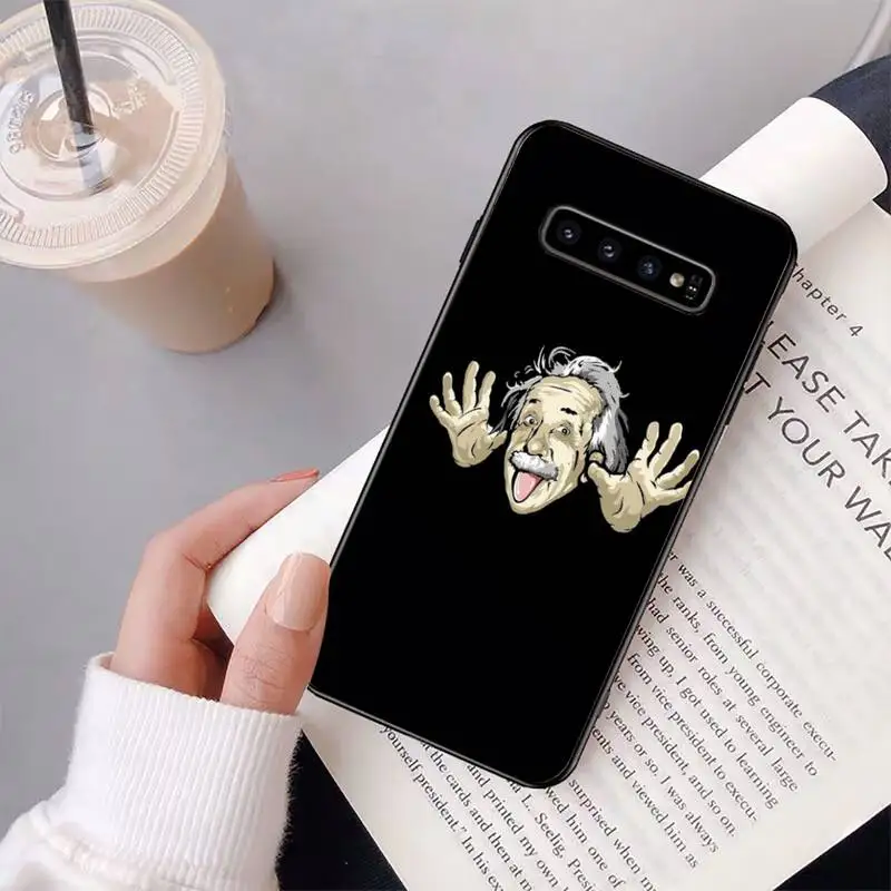 

Einstein E=MC Phone Case For Samsung S20 Ultra S10 S10e S8 S9 Plus S7 Edge Note 10 9 8 Black Soft TPU Cove Fundas