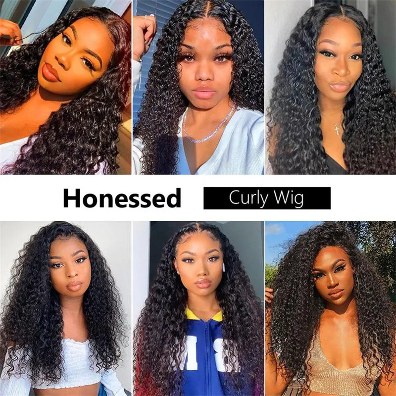 

Brazilian 5x5 HD Lace Closure Wig Loose Deep Curly Human Hair Wigs For Women PrePlucked 250 Density Lace Wig Remy Hair