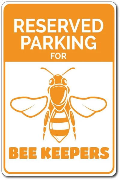 

Beekeeper Dedicated Parking Space Metal Tin Sign Sign Poster Decoration Hotel Parking Lot Garage Home Decoration Plaque 20*30 CM