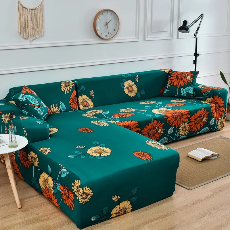 

Printed Elastic Sofa Covers for Living Room Sofa Cover Couch Cover Corner L Shaped Chaise Longue Armchair Sofa Slipcover