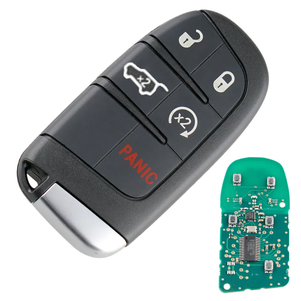 

433MHz 5 Buttons Remote Auto Car Key Fob with Chip M3N40821302 for Jeep Grand Cherokee 2014 2015 2016 2017 2018