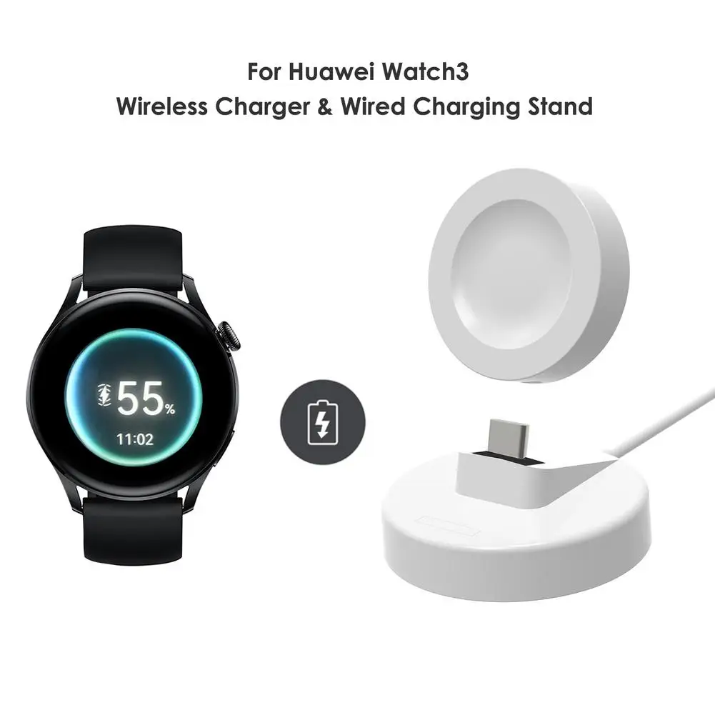 

Fast Wireless Charging Dock Magnetic Quick Charger Accessories For Hua-wei Watch 3/watch 3 Pro/gt2 Pro/gt2 Pro Wireless Chargers